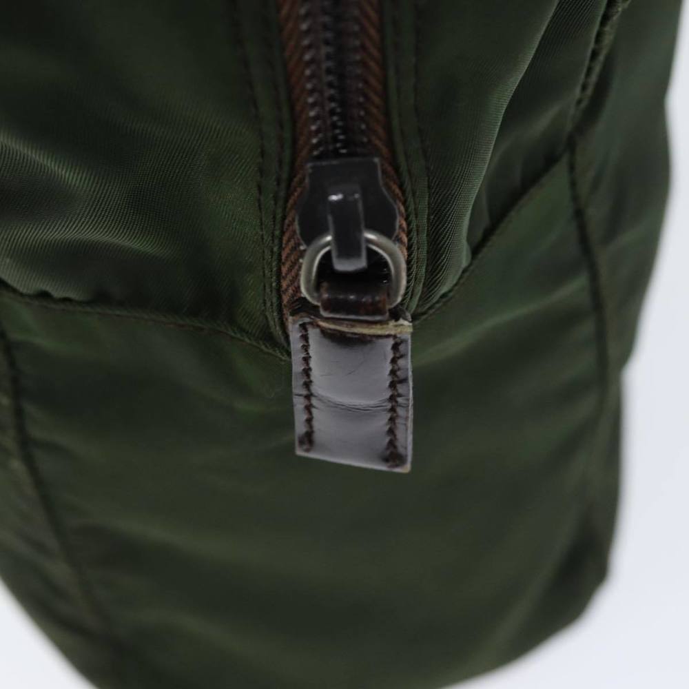 PRADA Hand Bag Nylon Khaki Auth ac2986 - Picture 9 of 16